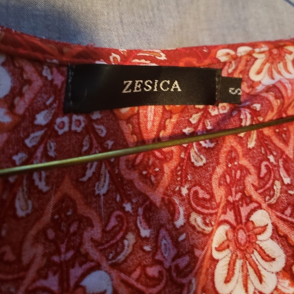 Boho Wrap Dress - Red - Picture 4 of 5